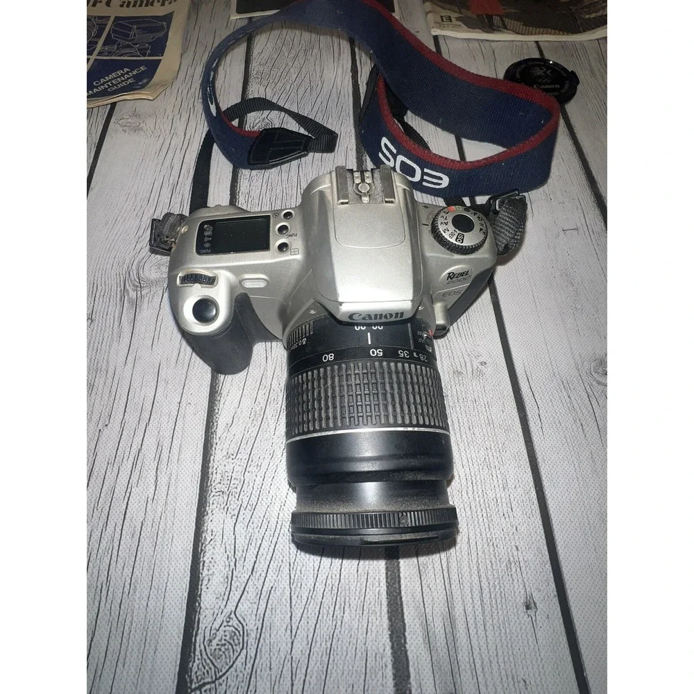 Canon Rebel 2000 EOS Camera  28-80mm & 80-205mm Les Included With Manuals